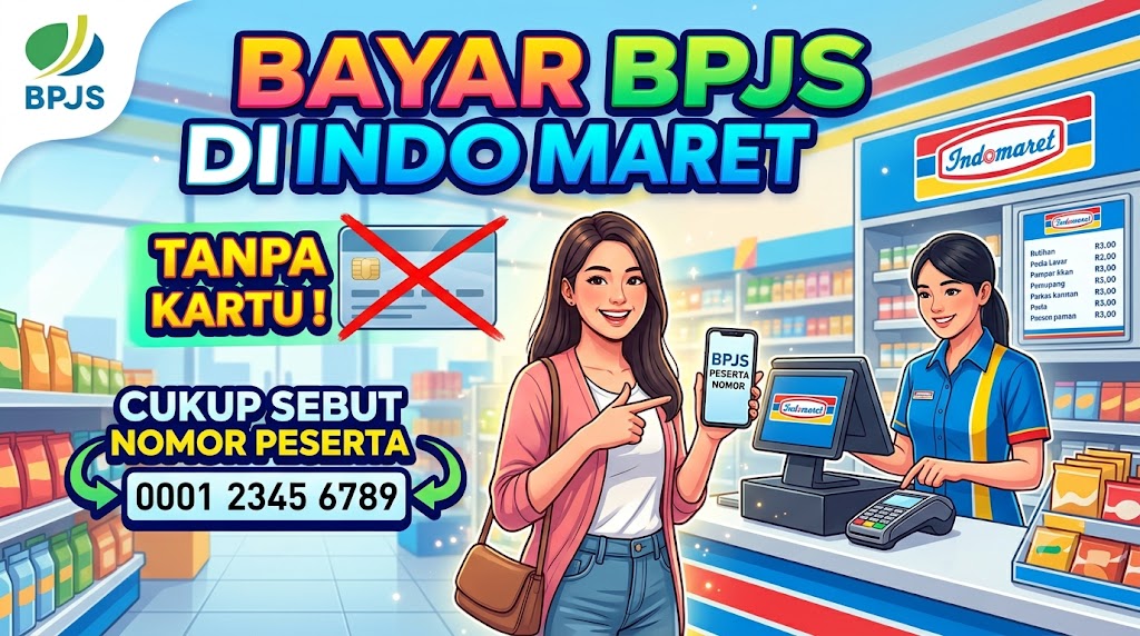 Cara Bayar BPJS di Indomaret Tanpa Kartu, Cukup Sebut Nomor Peserta
