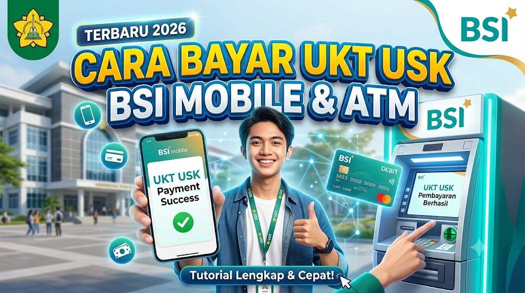 Cara Bayar UKT USK Lewat BSI Mobile dan ATM Terbaru 2026