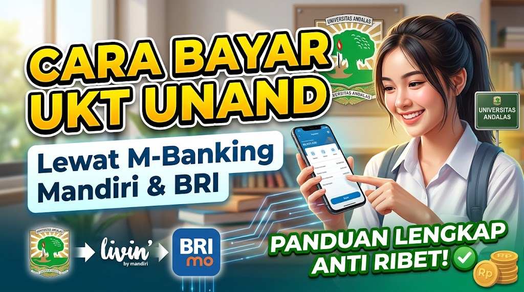 Cara Bayar UKT Unand Lewat M-Banking Mandiri dan BRI, Panduan Lengkap Anti Ribet