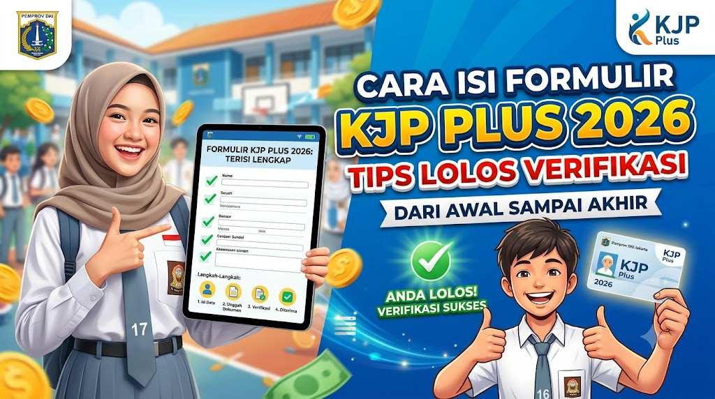 Cara Isi Formulir KJP Plus 2026, Tips Lolos Verifikasi dari Awal sampai Akhir