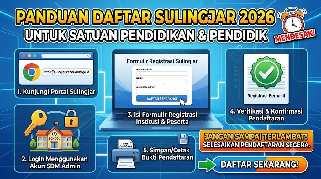 Cara Isi Sulingjar 2026 PAUD, SMP, Guru, SD: Jangan Sampai Terlambat Isi Survei