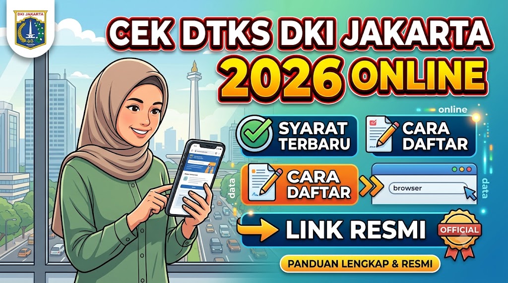 Cek DTKS DKI Jakarta 2026 Online: Syarat, Cara Daftar, dan Link Resminya