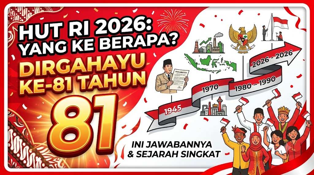 HUT RI 2026 yang Ke Berapa? Ini Jawaban dan Sejarah Singkatnya