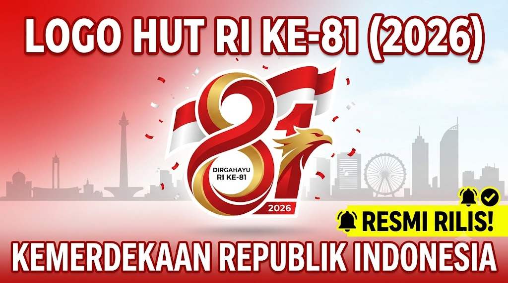 Logo HUT RI Ke 81 Tahun 2026 Kemerdekaan Republik Indonesia Resmi Rilis