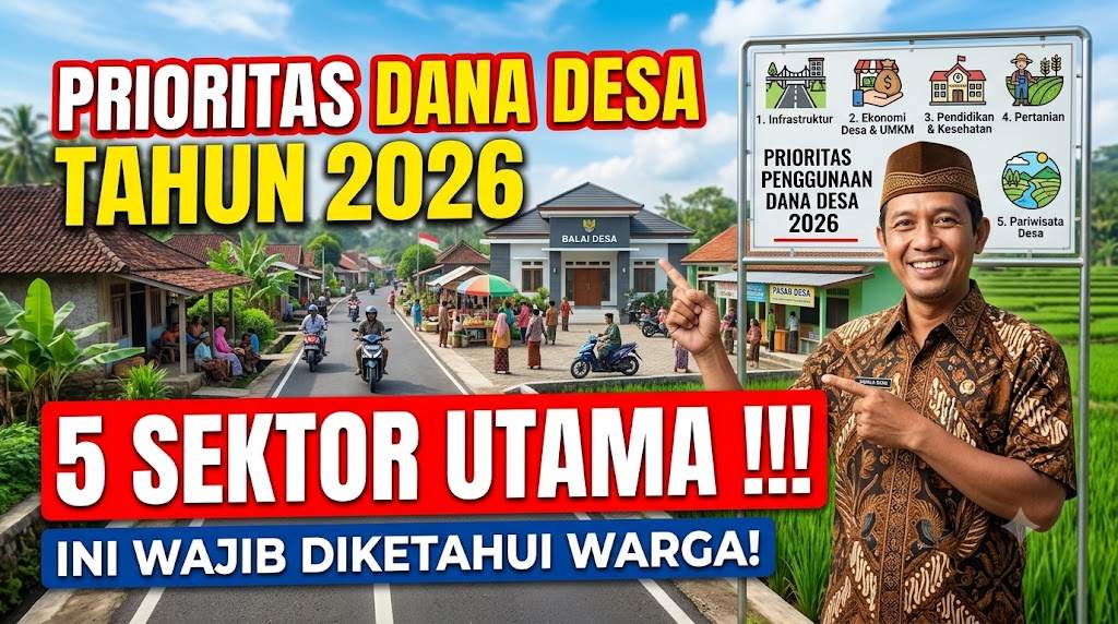 Prioritas Penggunaan Dana Desa Tahun 2026: Ini 5 Sektor Utama yang Wajib Diketahui Warga