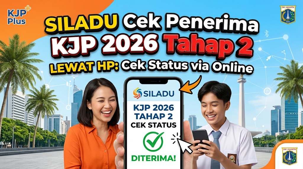 Siladu Cek Penerima KJP 2026 Tahap 2 Lewat HP: Cek Status via Online