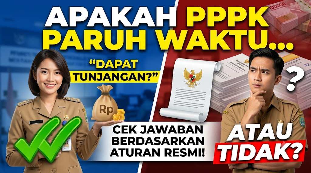 Apakah PPPK Paruh Waktu Dapat Tunjangan atau Tidak, Cek Jawaban Berdasarkan Aturan Resmi