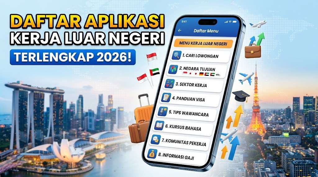 Aplikasi Lowongan Kerja Luar Negeri Resmi, Aman dan Terpercaya Terbaru 2026