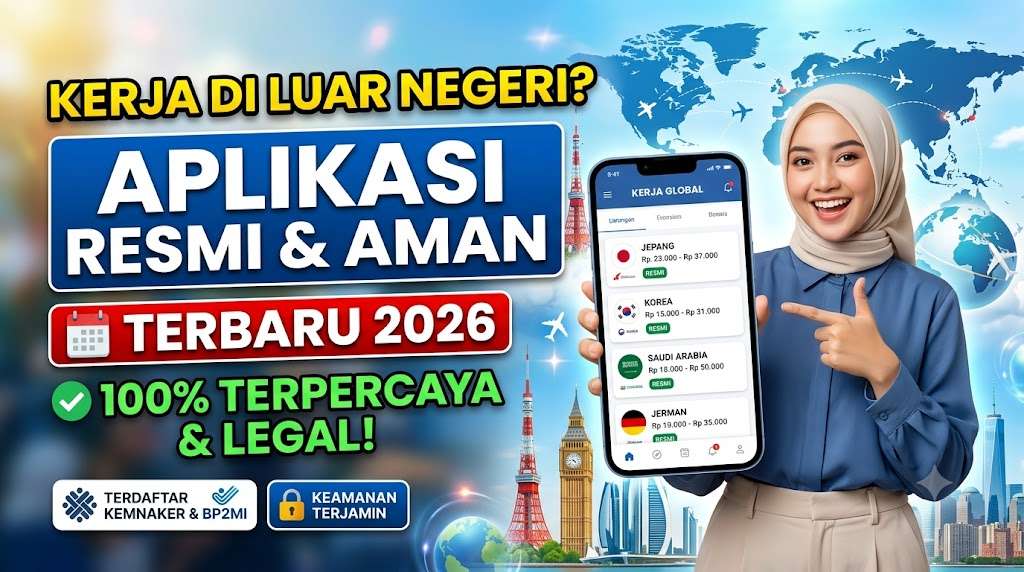 Aplikasi Lowongan Kerja Luar Negeri Resmi, Aman dan Terpercaya Terbaru 2026