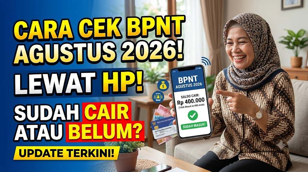 Cara Cek BPNT Agustus 2026 Lewat HP Sudah Cair atau Belum Update Terbaru