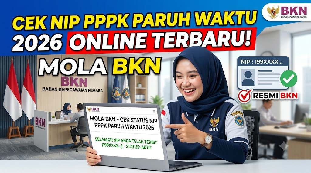 MOLA BKN Cek NIP PPPK Paruh Waktu secara Online Terbaru 2026