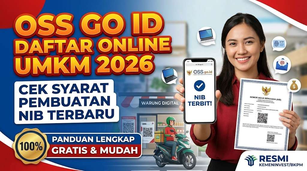 OSS Go Id Daftar Online UMKM 2026, Cek Syarat Pembuatan NIB Terbaru
