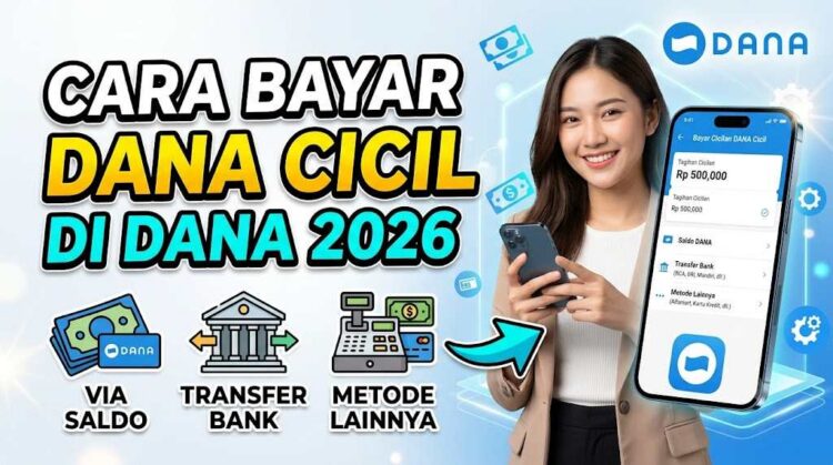 Cara Bayar DANA Cicil di DANA 2026 via Saldo, Transfer Bank, dan Metode Lainnya