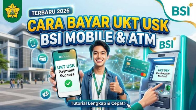 Cara Bayar UKT USK Lewat BSI Mobile dan ATM Terbaru 2026