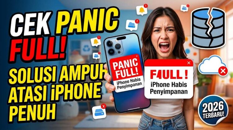 Cara Cek Panic Full di iPhone 2026, Solusi Ampuh Atasi Penyimpanan Penuh