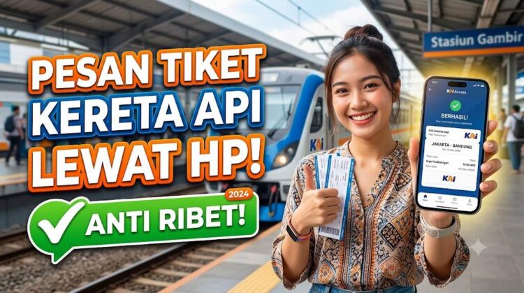 Cara Pesan Tiket Kereta Api Online Lewat HP, Anti Ribet