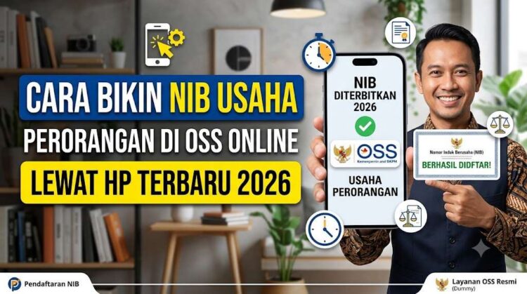 Cara Bikin NIB Usaha Perorangan di OSS Online Lewat HP Terbaru 2026